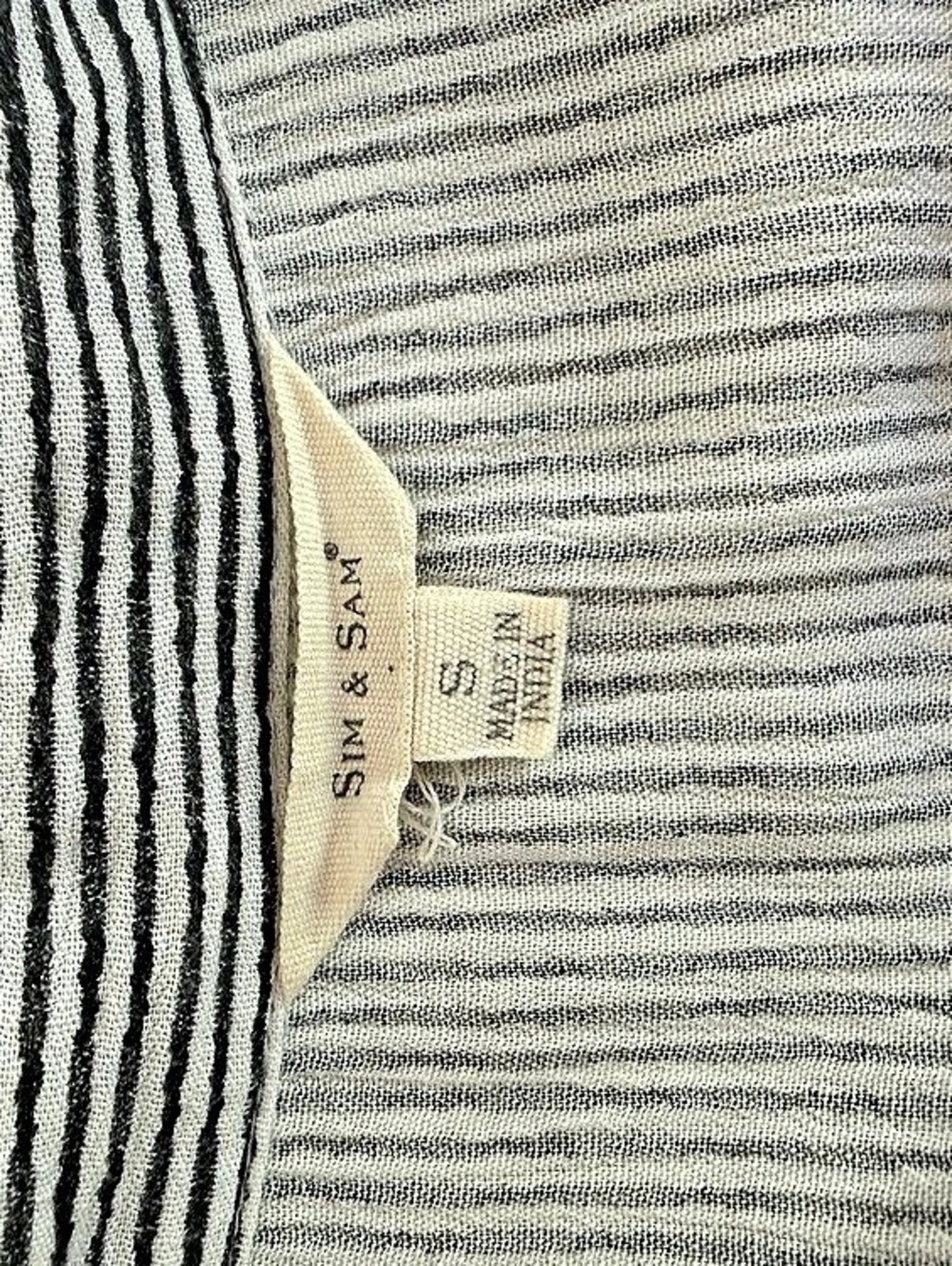 Striped Button Front Top - Picture 3 of 4